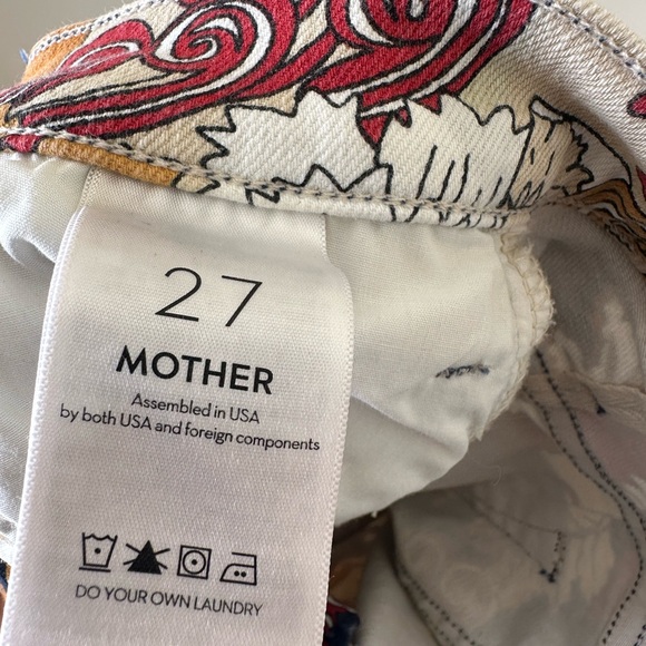 MOTHER Hustler Ankle Fray in Flowers in Her Hair - Picture 6 of 6